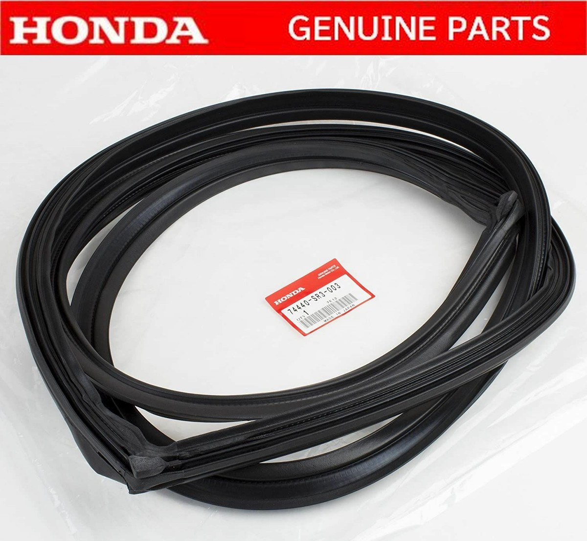7/07×19 8/07×2 9/77×8 10/77×2 3/0×5 Honda Genuine 74440-SR3-003 1992-1995 Civic EG4 Weatherstrip Tail