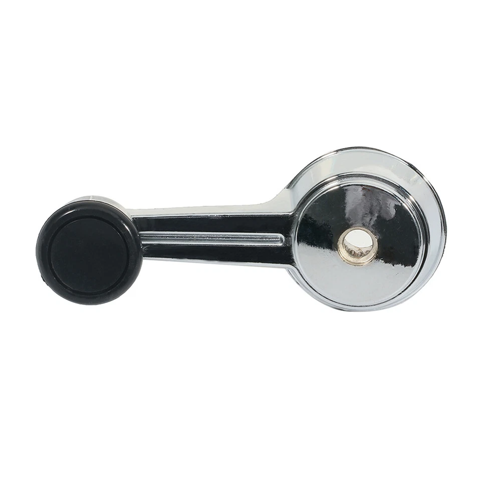 Window Crank Handle 2pcs For 81-86 Jeep CJ10 CJ7 CJ8 Chrome Black LeftRight Side Foto 3 de 4