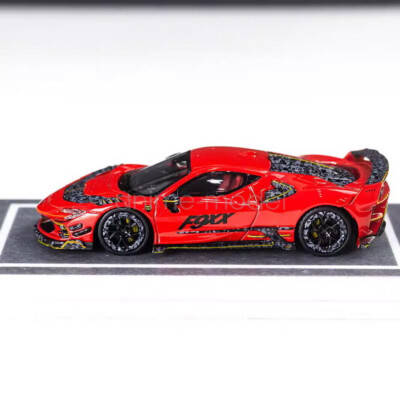 MJ 1/64 Scale Ferrari MANSORY F9XX Red Diecast car Model Toy Gift
