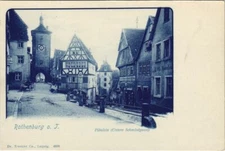 Old postcard postcard Rothenburg Plonlein GERMANY (1076966)