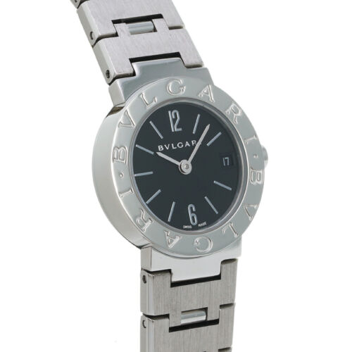 BVLGARI Bulgari Bulgari BB23Stainless Steel Black/Noir/diamond Ladies Watche... - Picture 3 of 5