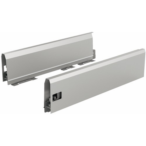 Profils ArciTech Hettich 126 mm argent pour redresser les façades de tiroir