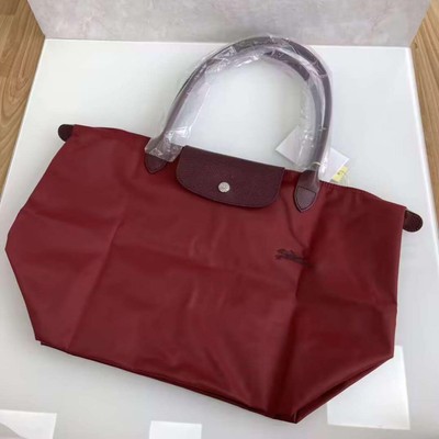 Longchamp bag, tote bag, medium size, shoulder bag, red New From