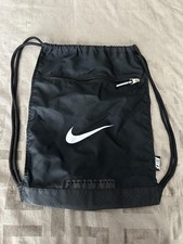 Nike Brasilia Training Gym Sack Drawstring Bag Black Backpack Cinch BA4694-001