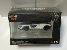 MINI GT 1/64 McLaren Senna White Hong Kong Limited Minicar