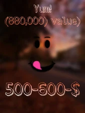ROBLOX LIMITED YUM! FACE [CHECK DESCRIPTION ADD zinvour ON DS BEFORE PURCHASING]