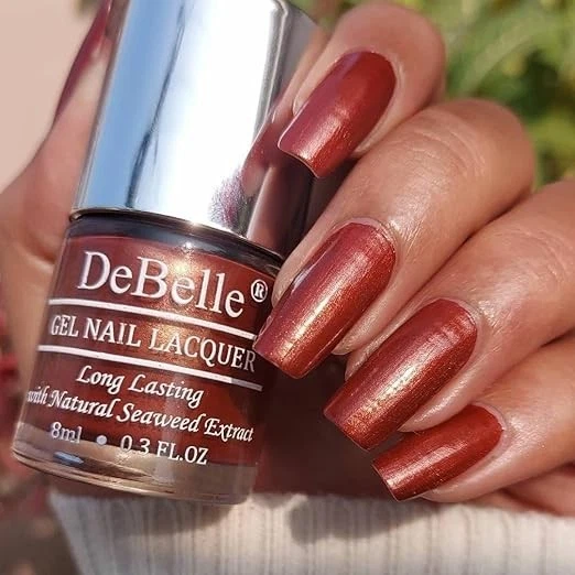 DeBelle Gel Nail Polish Bronze Onyx (Cinnamon Bronze Nail Paint)|Non UV - Gel Fi
