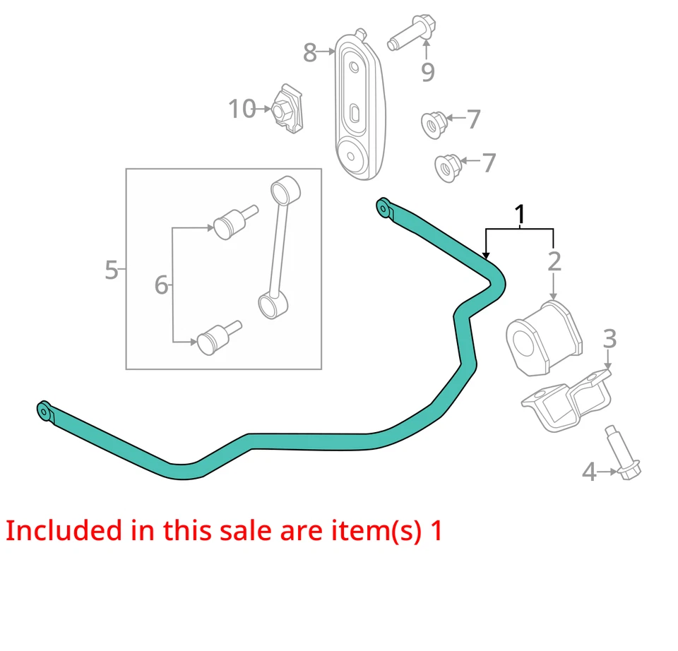 Barra estabilizadora trasera Ford F350 Super Duty 2018 4x4 fabricante de equipos originales 92 k millas - LKQ417578729 Foto 4 de 4