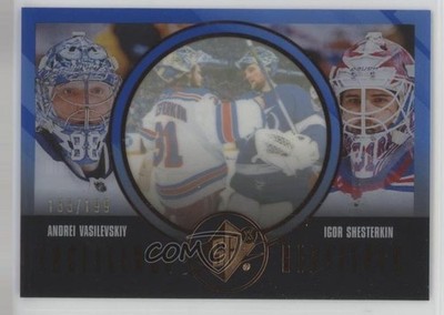 2024 SPx Excellence Redefined Blue /199 Andrei Vasilevskiy Igor Shesterkin 0m80