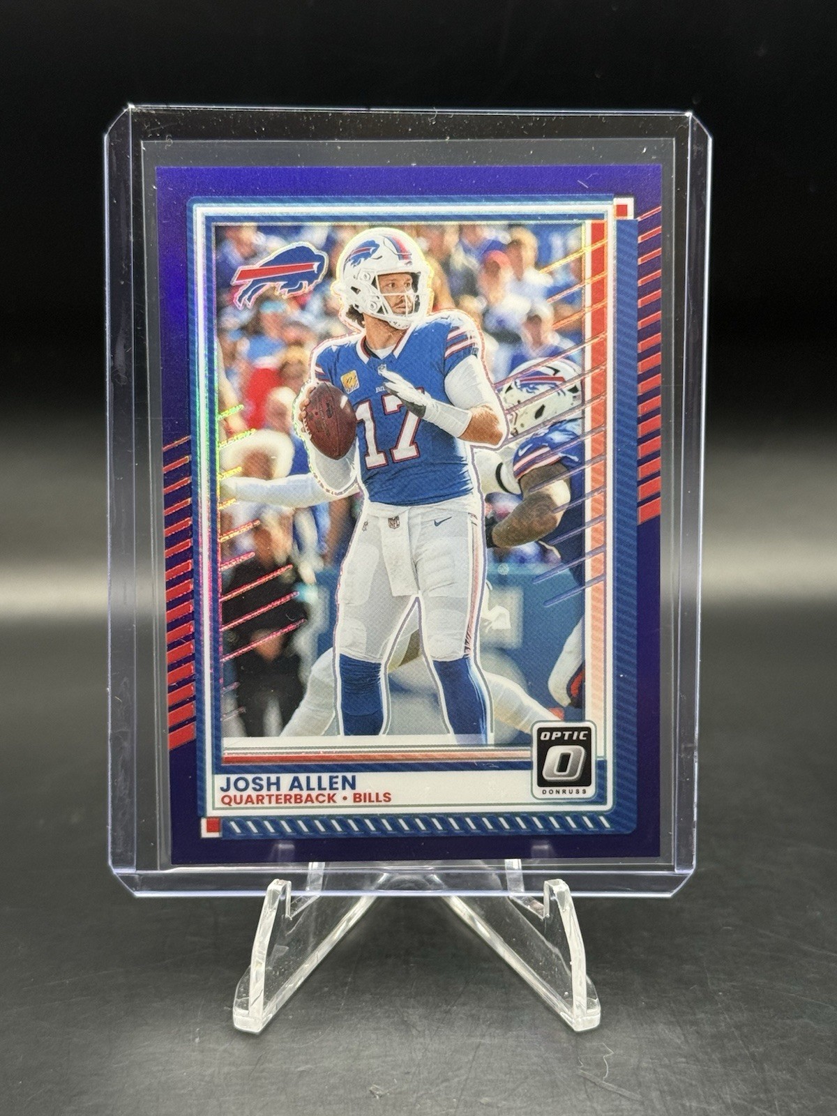 2025 DONRUSS OPTIC 70 JOSH ALLEN PURPLE PRIZM 30/60 BILLS