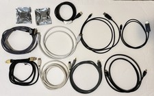 Lot of 11 HDMI DVI DisplayPort Cables VGA Adapters Mixed Brands