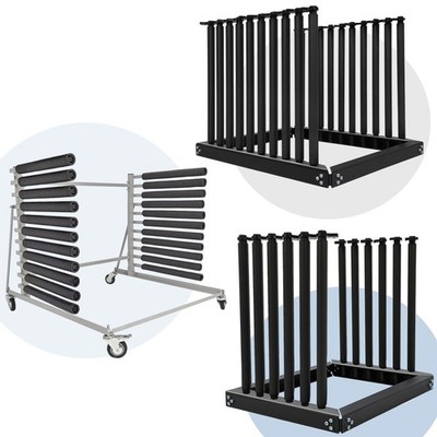 Steel Windshield Rack 5-10 Slot Lite Auto Glass Cargo Rack W/ Rubber pad