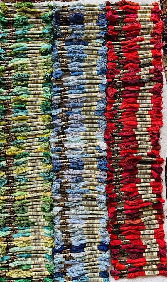 Huge Lot of 510 DMC Embroidery Floss Skeins Cross Stitch Thread Mixed Colors - Image 2 of 4