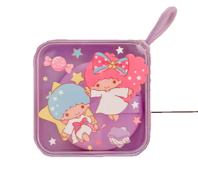 Sanrio Little Twin Stars Make-up Puffbox / Make-up Puffbox Aufbewahrung