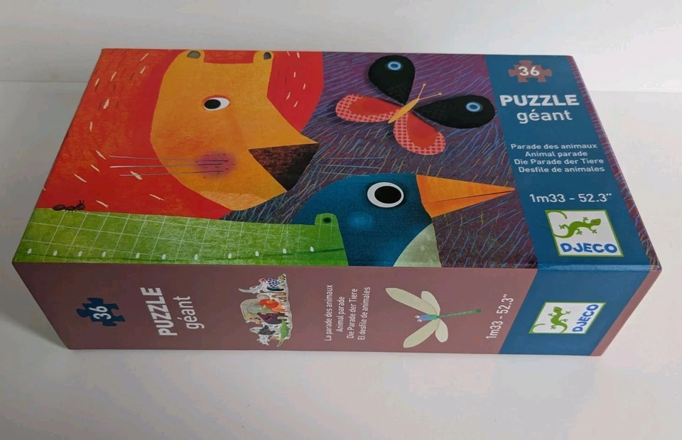 Djeco Puzzle Geant - Animal Parade - 36 Pieces - Over 1 m long Gift Idea - Image 2 of 4