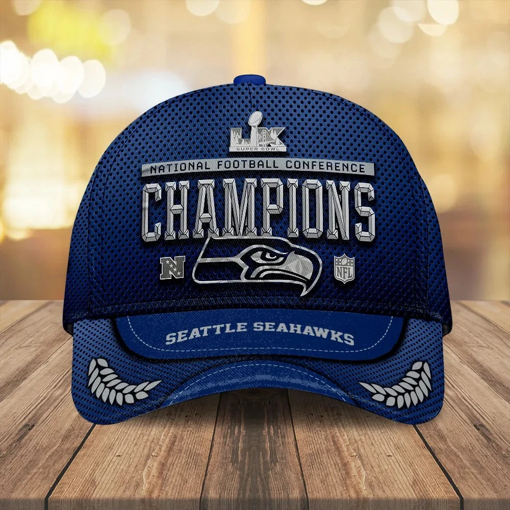 Seahawks 2025 N.F.C Champions Classic Cap