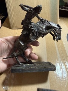 Frederic Remington Bronze Bronco Buster | eBay