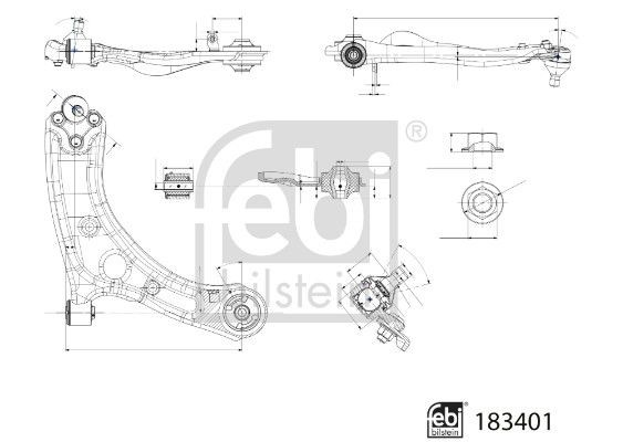 Febi Bilstein Lenker, RadaufhäNgung 183401 FüR KIA-image