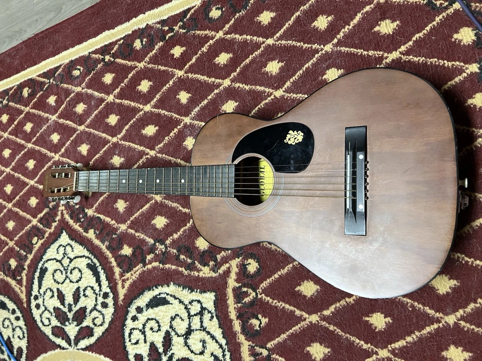 Guitarra Acústica Global 401 M De Colección Hecha en Corea Tamaño 3/4 Foto 4 de 4