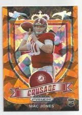 2021 Panini Prizm Draft Picks Orange Ice Mac Jones Rookie #170 Crusade Alabama
