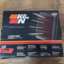 K&N 3006 High-Flow Original Engine Air Filter - PEUGEOT 208 L3-1.0L F/I