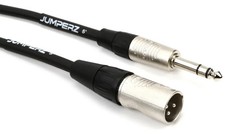 JUMPERZ JBTRSXM-5 Blue Line Patch Cable - TRS Male to XLRM Male - 5 foot