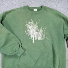 Vintage Jerzees Super Sweats Lake Gilman Green Graphic Sweatshirt XL Made in USA