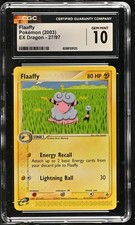CGC 10 GEM MINT Flaaffy 2003 EX Dragon 27/97 Pokemon Card on eBay
