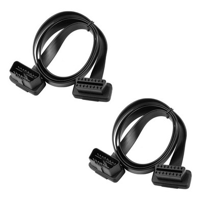 OBDII Verlängerungskabel 95CM Flach Kabel Diagnoseadapter 16 Pin Stecker Buchse