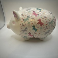 Tilly Pig  Ceramic Piggy Bank  Unicorn Money Box All pigs are seconds 