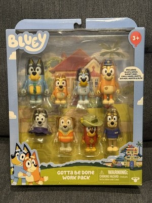 Bluey Friends - Gotta Be Done Work Pack - 8 Figure Multi Pack - New In Box