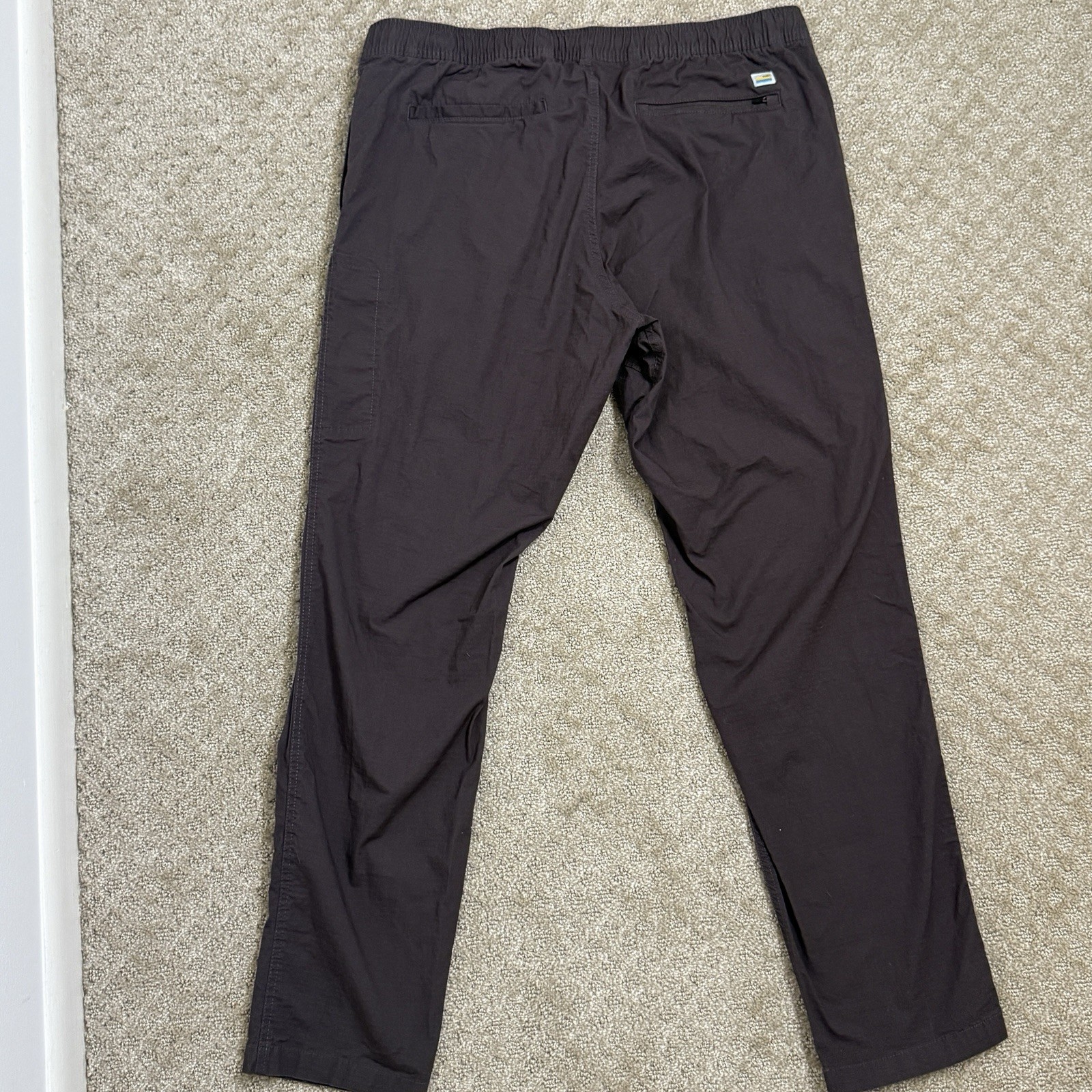 Vuori Climber Pants Mens XXL Charcoal Gray Slim Fit Ripstop Elastic Waist image 6
