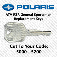 Polaris Ranger RZR General Sportsman Key Cut to Code 5001-5200 READ DESCRIPTION