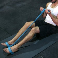 Pedal Band, 2-Tube Fitness Ankle Puller Yoga Handle Bands Exerciser, Multifun...