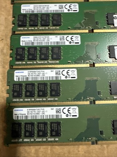 SAMSUNG 8gb - Lot Of 7 - PC4 Desktop RAM 1Rx8 PC4-2400T - Picture 2 of 4