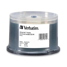 Verbatim 96159 CD-R 700MB 52X Gold Archival 50pk Spindle
