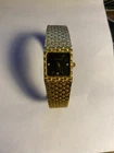 Vintage Women's Seiko Quartz Watch 3 Diamonds Bezel Untested As Is***Read Desc.