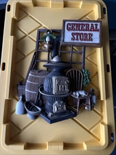 Vtg 1978 Burwood 2260 GENERAL STORE Wall Plaque Pot Belly Stove Kerosene Lantern