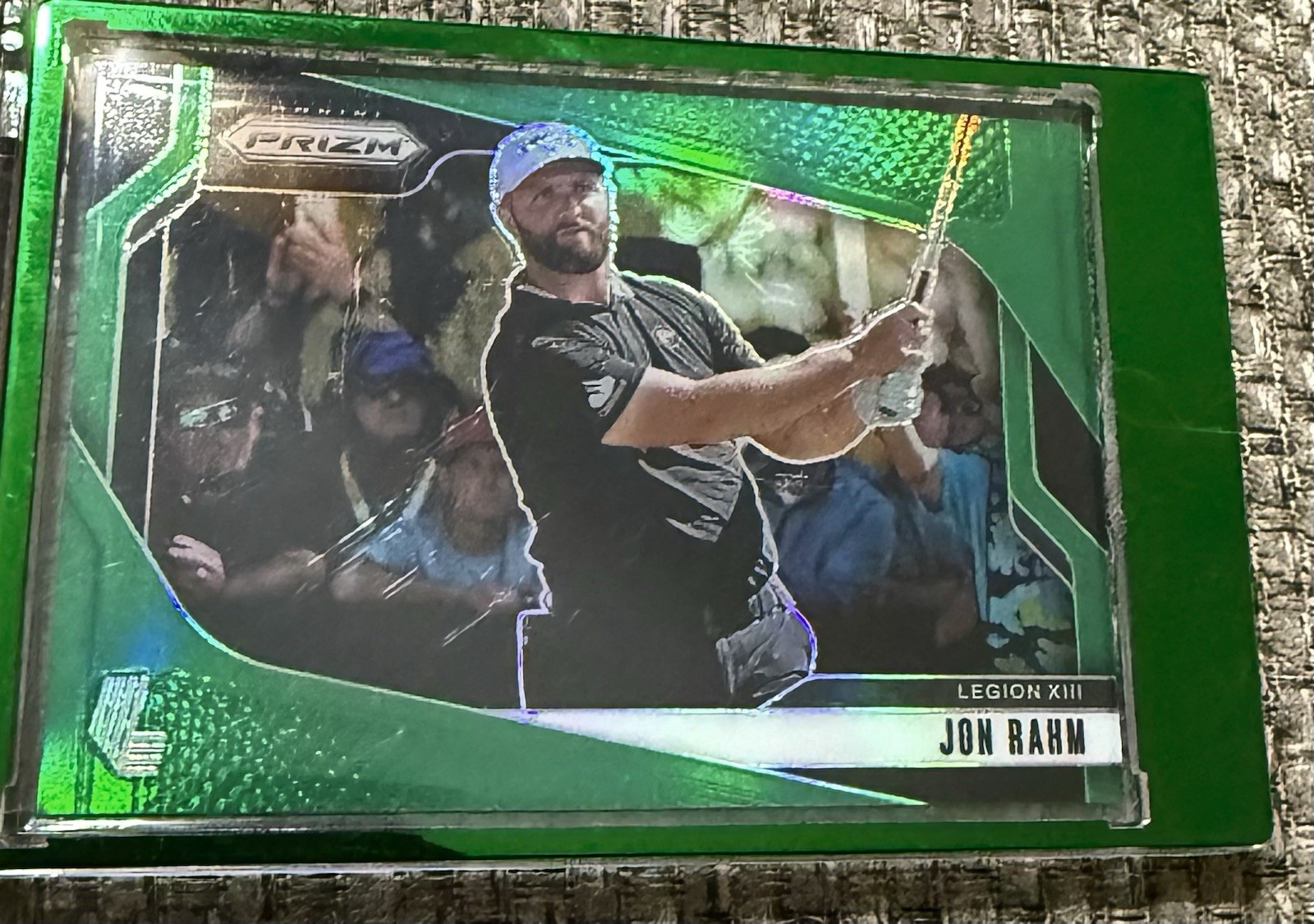 2025 Panini Prizm Liv Golf Jon Rahm #2 Green Shimmer Prizm /18