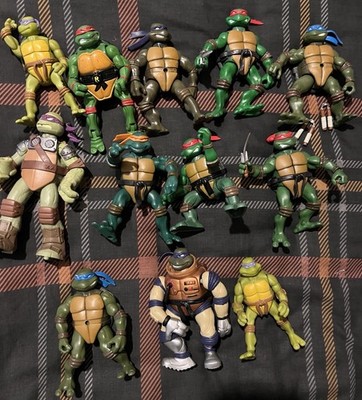 Teenage Mutant Ninja Turtles Action Figuren Konvolut X 12 - 2000 er