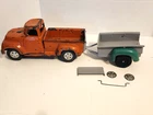 1956-7 TONKA Sidestep Pick-Up Truck 880  W/ 1950's Tonka Trailer Refresh/Restore