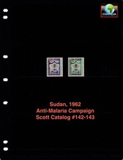 $1.65 Scott Value - 1962 SUDAN Anti-Malaria Campaign Eradication CV MNH NH UMM