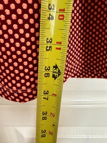 Maison Jules Geometric Orange Dotted Print Dress XL - Picture 5 of 7