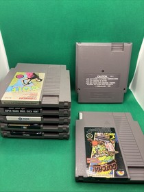Nintendo NES 7 Game Lot Mario Bros/duck Hunt Bases Loaded Gotcha Othello MLB