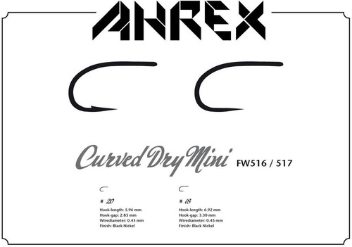 Ahrex FW516 Curved Dry Mini Barbed - 24pcs/pk - Picture 3 of 6
