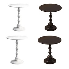 Tavolino con Piedistallo Decorativo, Tavolino Rotondo, Tavolino Casual, Tavolino