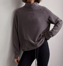 Varley Portland High Neck Pullover Sweatshirt Gray XS