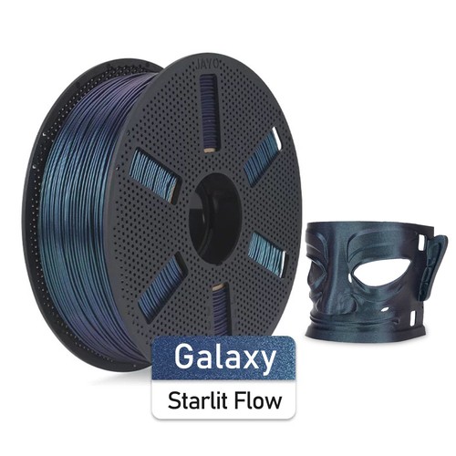JAYO 1.1KG PLA Galaxy Nebulae Black Filament 1.75mm Starlit Flow Glitter Sparkle