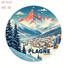 Round Aluminum Wall Featuring an Tin Metal Signs Home D cor 8x8Inch Design of Th