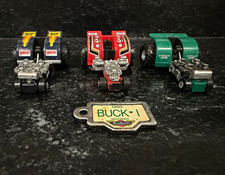 Micro Machines 1990 Tuff Trax Tractor Pull Lot x3 w/ Ohio Buck-I Plate